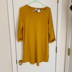 Very soft boutique mustard tunic with pockets 😍